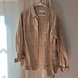 Michael Stars tan button down